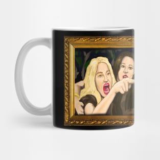 Woman Yelling at a Cat Mug